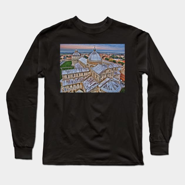 Pisa Cathedral. View from Leaning Tower. Long Sleeve T-Shirt by vadim19